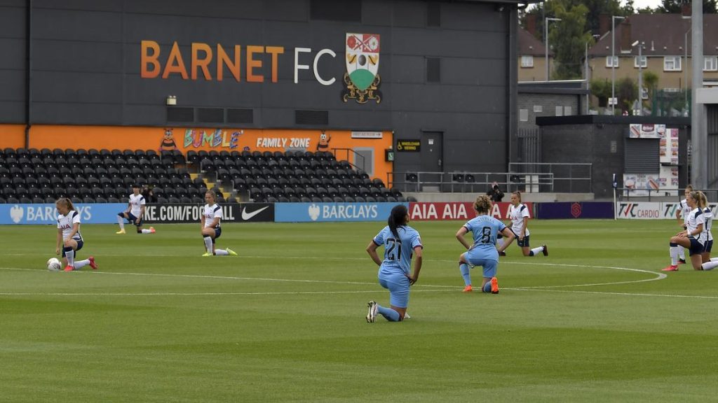 WSL: Spurs women stop taking the knee, saying gesture ‘no longer feels meaningful’