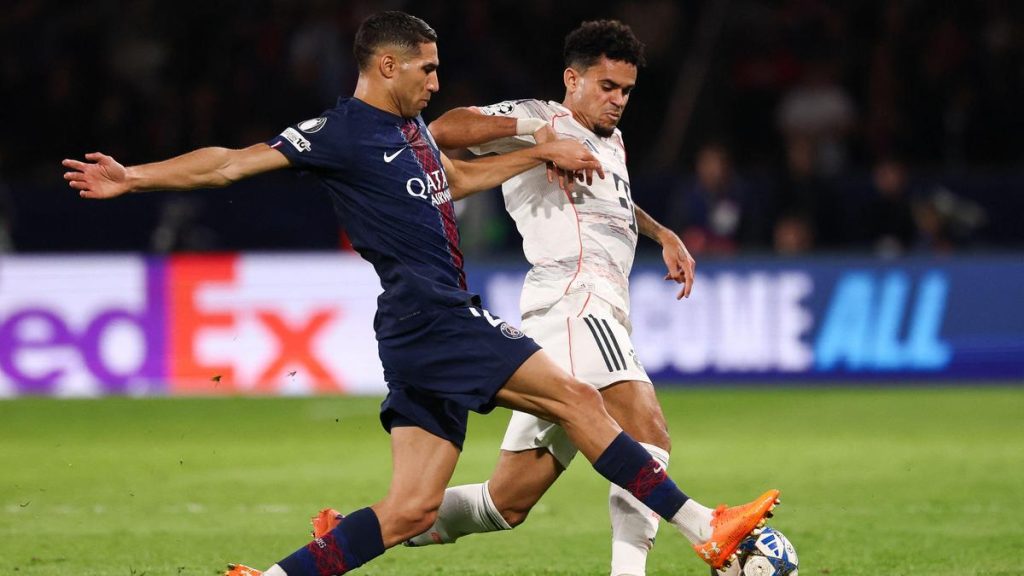 Bayern winger Diaz banned for three games after red card in win over PSG