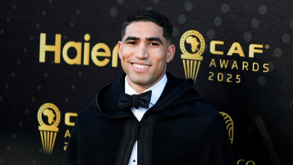 Hakimi wins African Player of the Year; Morocco’s first winner since 1998