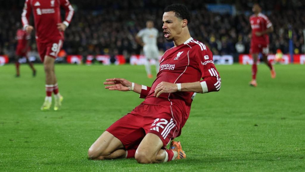 Premier League — Liverpool held to a 3-3 draw by Leeds as pressure builds on Slot