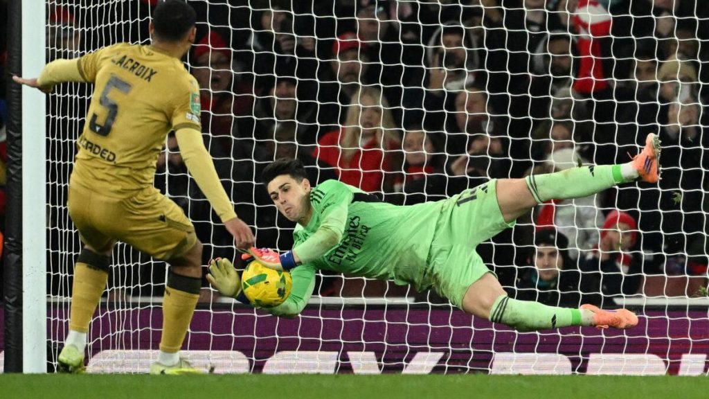 Watch: Kepa makes incredible shootout save to send Arsenal to Carabao Cup semis